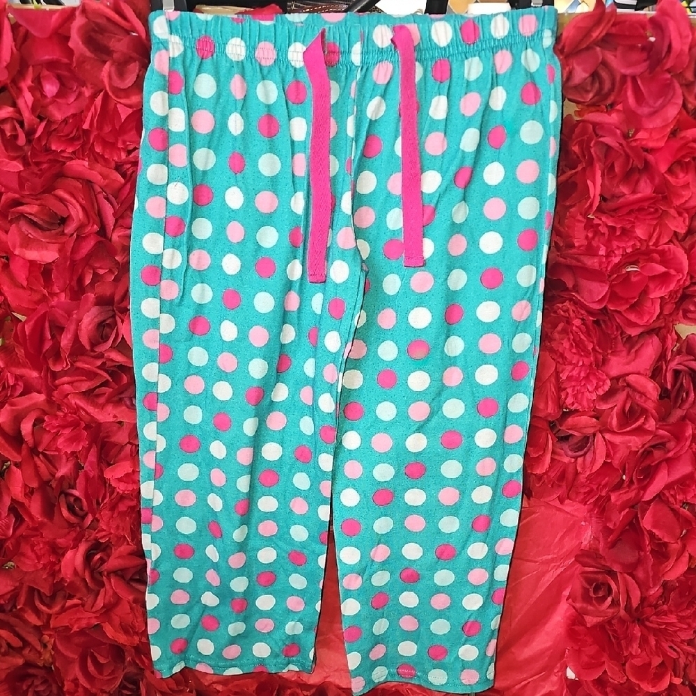 Circo Kids Pajama Bottoms with Teal and Pink Dots Size 4/5